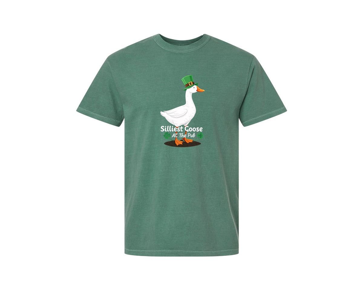 brand:Comfort Colors|color:Light Green|Silly Goose St Patricks Funniest Graphic T-Shirt