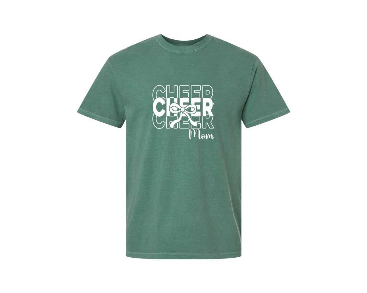 brand:Comfort Colors|color:Light Green|Cheer Mom Cheerleader 2 Graphic T-Shirt