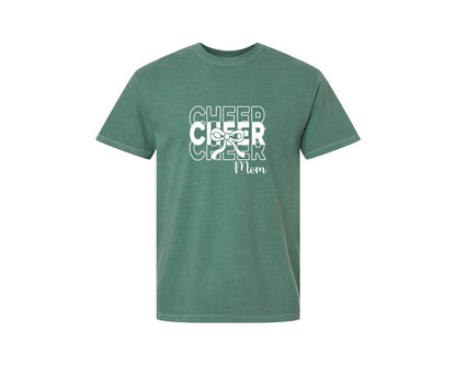 brand:Comfort Colors|color:Light Green|Cheer Mom Cheerleader 2 Graphic T-Shirt