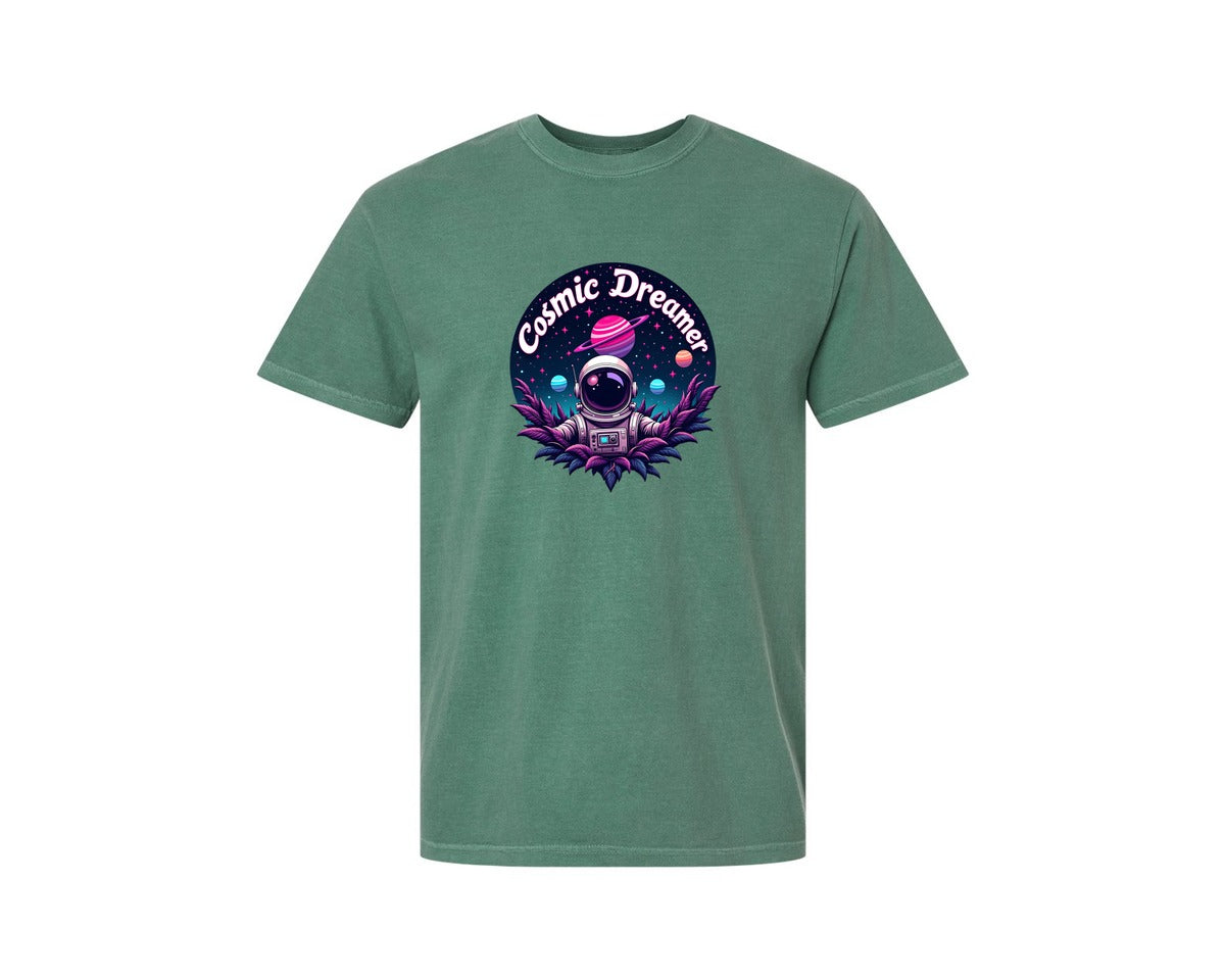 brand:Comfort Colors|color:Light Green|Cosmic Dreamer T Shirt Design Graphic T-Shirt