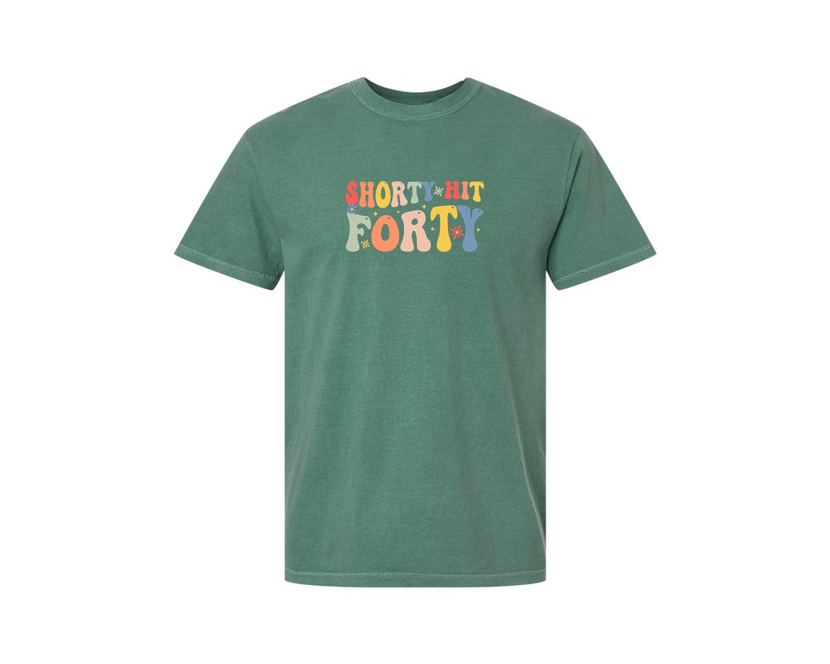 brand:Comfort Colors|color:Light Green|Shorty Hit Forty 3 Graphic T-Shirt