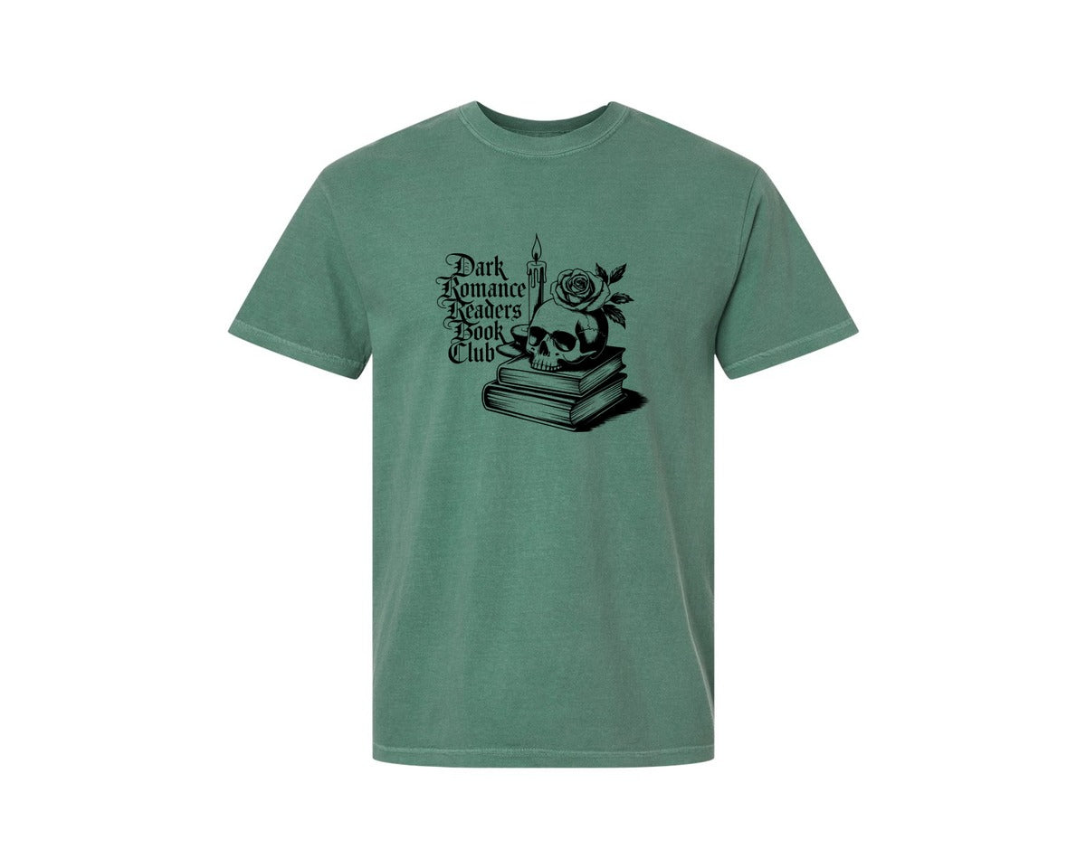 brand:Comfort Colors|color:Light Green|Dark Romance Readers Book Club T Shi Graphic T-Shirt