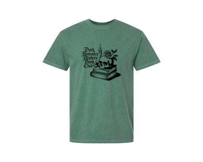 brand:Comfort Colors|color:Light Green|Dark Romance Readers Book Club T Shi Graphic T-Shirt