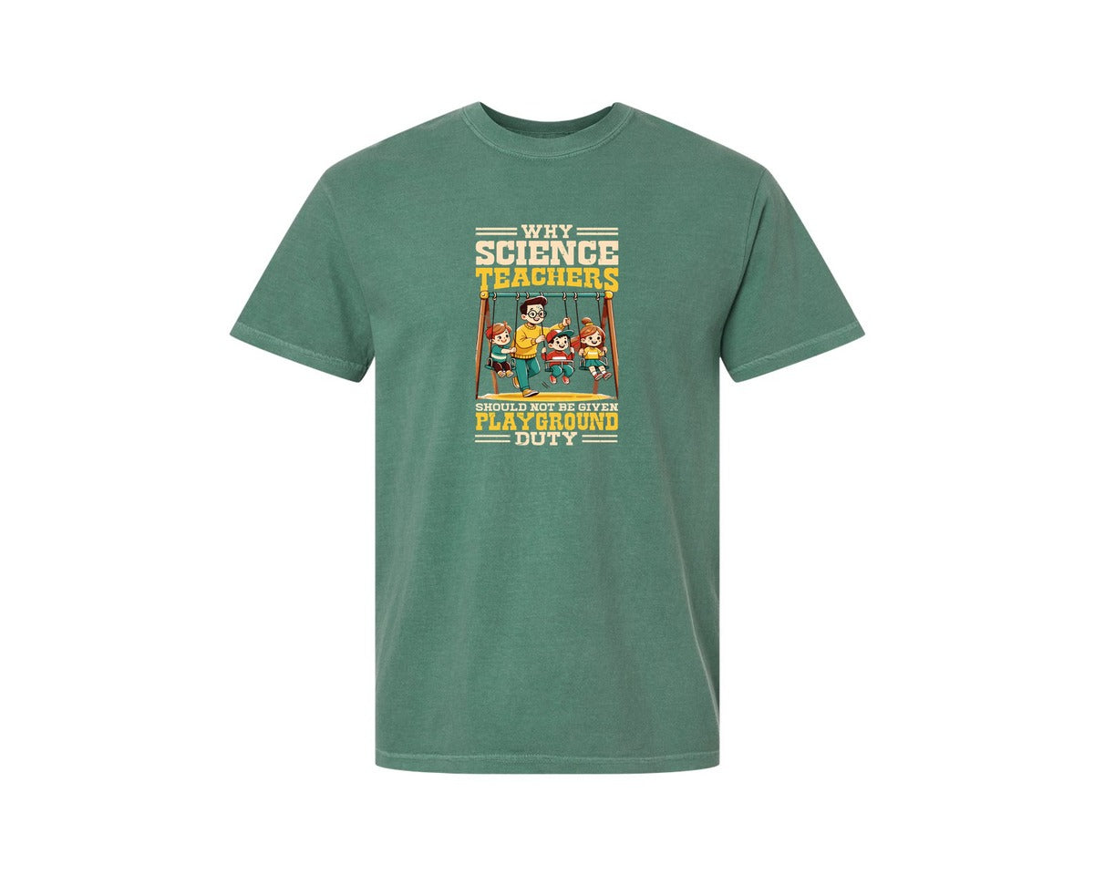 brand:Comfort Colors|color:Light Green|Funny Science Teacher T Shirt Graphic T-Shirt