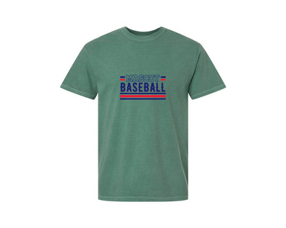 brand:Comfort Colors|color:Light Green|Baseball Team Baseball Mom 2 Graphic T-Shirt