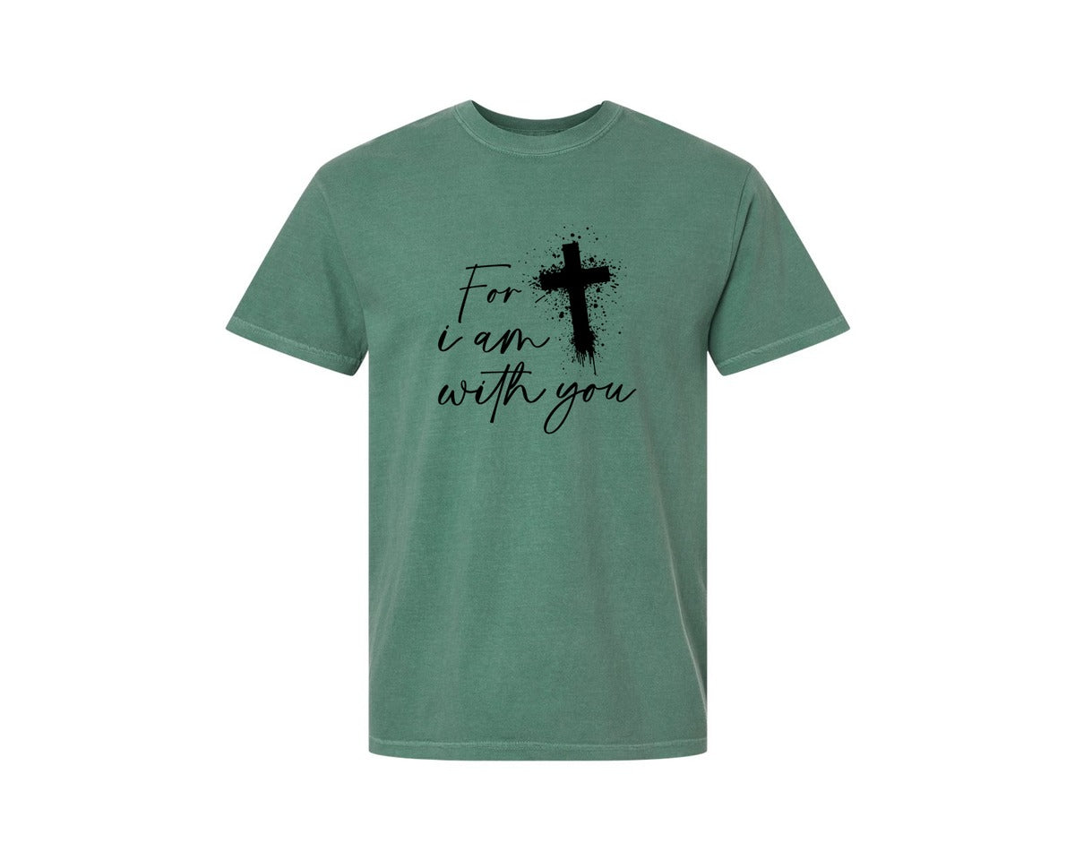 brand:Comfort Colors|color:Light Green|Fear Not Christianity Bible Graphic T-Shirt