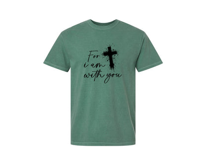 brand:Comfort Colors|color:Light Green|Fear Not Christianity Bible Graphic T-Shirt