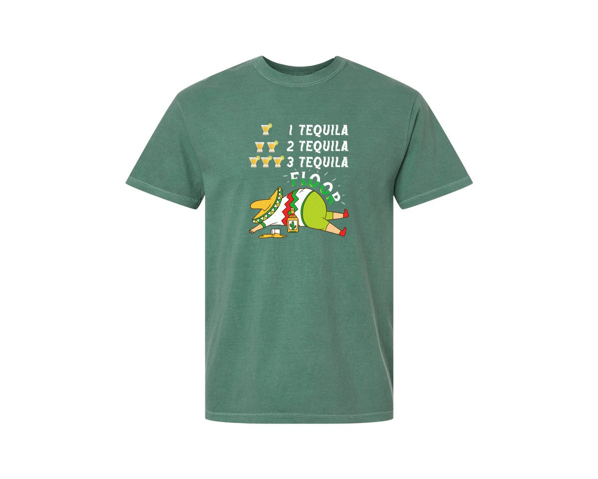 brand:Comfort Colors|color:Light Green|Tequila Cinco De Mayo T Shirt Graphic T-Shirt