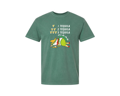 brand:Comfort Colors|color:Light Green|Tequila Cinco De Mayo T Shirt Graphic T-Shirt