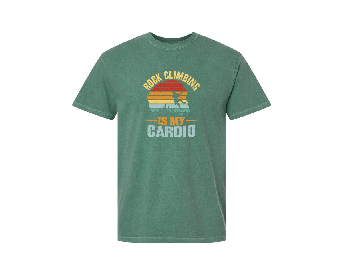 brand:Comfort Colors|color:Light Green|Rock Climbing Graphic Graphic T-Shirt