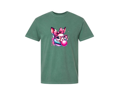 brand:Comfort Colors|color:Light Green|Hipster Bunny T Shirt Design Graphic T-Shirt