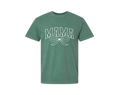 brand:Comfort Colors|color:Light Green|Mama Lightning Bolt Mama 7 Graphic T-Shirt
