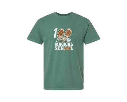 brand:Comfort Colors|color:Light Green|Happy 100 Days Of School T Shirt Design 30 Graphic T-Shirt