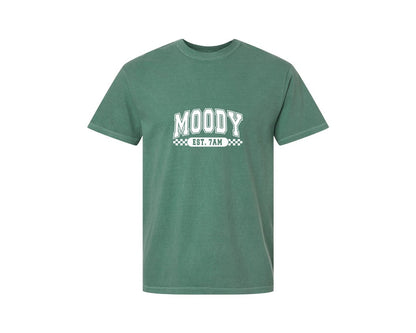 brand:Comfort Colors|color:Light Green|Moody Est 7Am Sarcastic 4 Graphic T-Shirt
