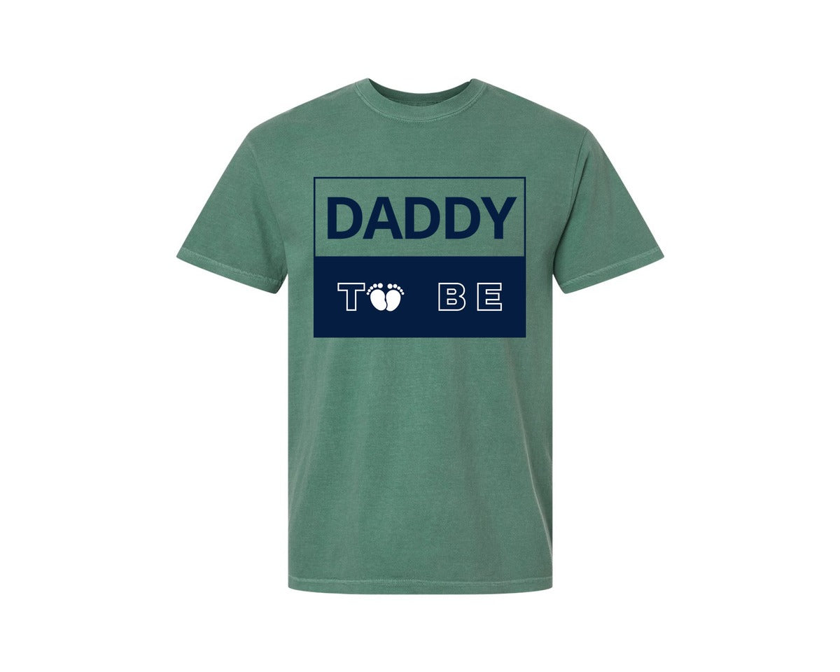 brand:Comfort Colors|color:Light Green|Daddy To Be Pregnancy Announcement 2 Graphic T-Shirt
