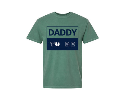 brand:Comfort Colors|color:Light Green|Daddy To Be Pregnancy Announcement 2 Graphic T-Shirt