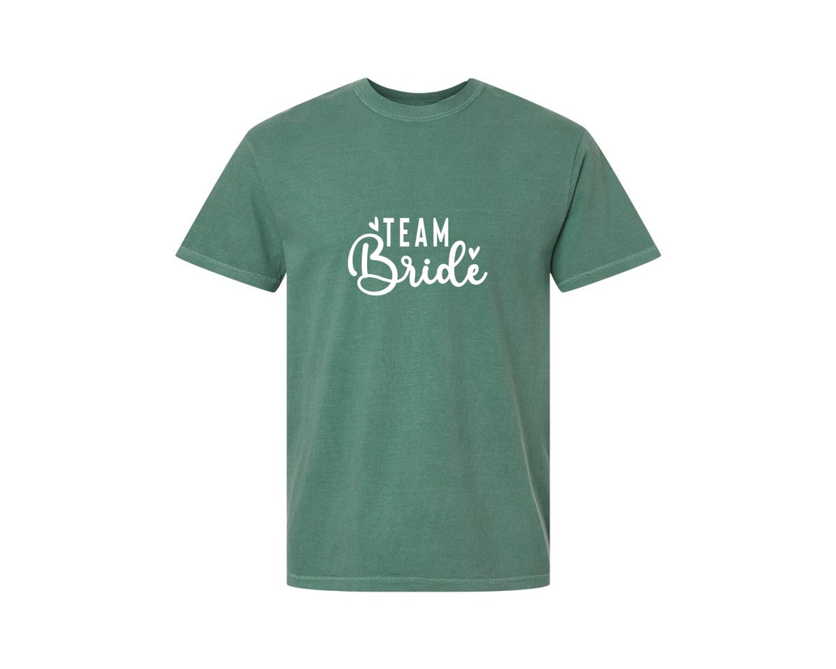 brand:Comfort Colors|color:Light Green|Team Bride Bride 2 Graphic T-Shirt