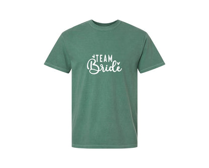 brand:Comfort Colors|color:Light Green|Team Bride Bride 2 Graphic T-Shirt