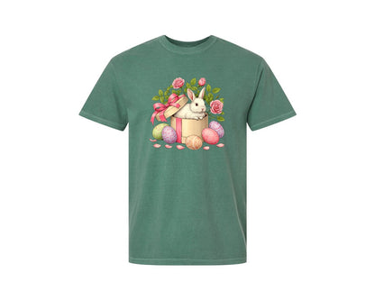 brand:Comfort Colors|color:Light Green|Easter Bunny Bunny 2 Graphic T-Shirt