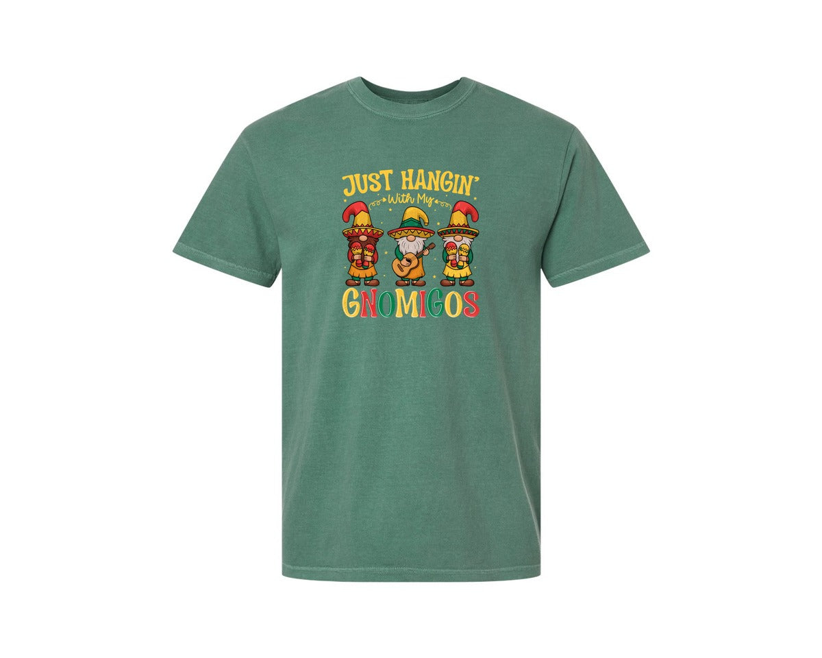 brand:Comfort Colors|color:Light Green|Gnomigos Cinco De Mayo Tshirt Graphic T-Shirt