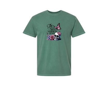 brand:Comfort Colors|color:Light Green|Be The Best Version Of You Self Love 2 Graphic T-Shirt
