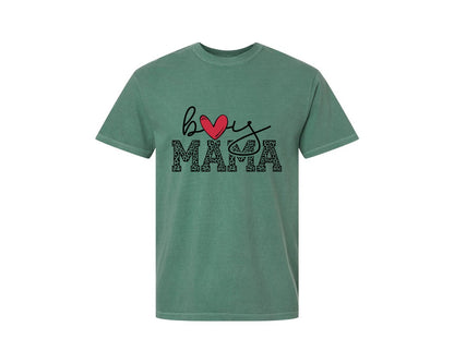 brand:Comfort Colors|color:Light Green|Boy Mama Mama Boy 2 Graphic T-Shirt