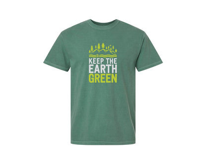 brand:Comfort Colors|color:Light Green|Keep The Earth Green Environment Cute Graphic T-Shirt