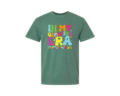 brand:Comfort Colors|color:Light Green|In My Glowing Era Self Love Graphic T-Shirt