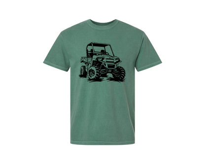 brand:Comfort Colors|color:Light Green|Atv Atv Riding Graphic T-Shirt