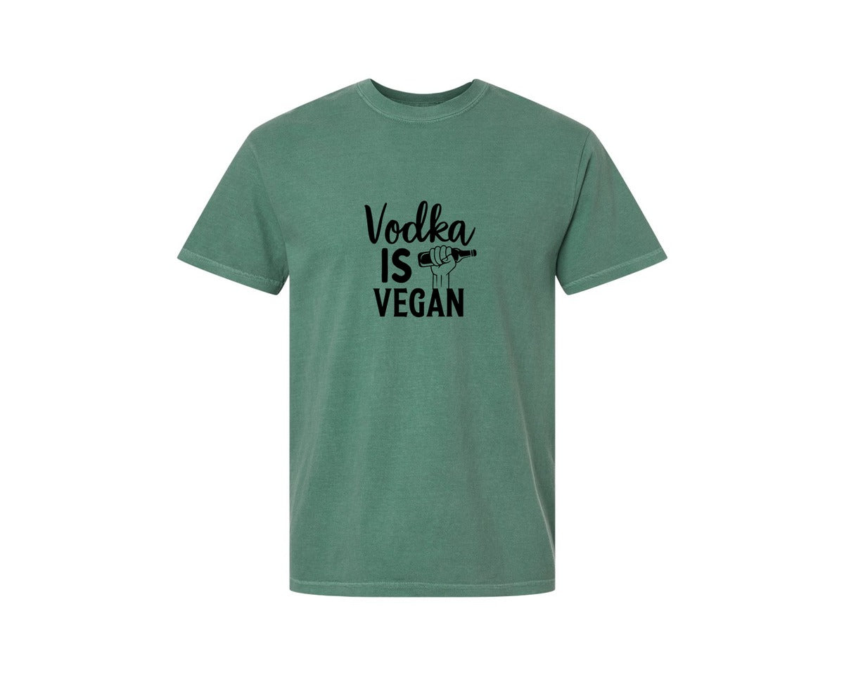 brand:Comfort Colors|color:Light Green|Vodka Is Vegan 5 Graphic T-Shirt