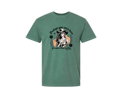 brand:Comfort Colors|color:Light Green|Perhaps You Were Born Christian 3 Graphic T-Shirt
