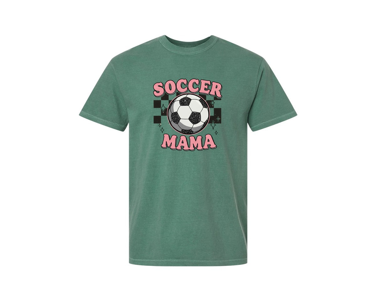 brand:Comfort Colors|color:Light Green|Soccer Mama Soccer Mom Graphic T-Shirt