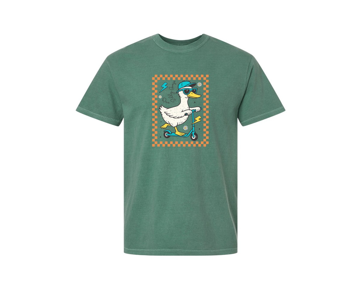 brand:Comfort Colors|color:Light Green|One Silly Goose Silly Goose Boy Graphic T-Shirt