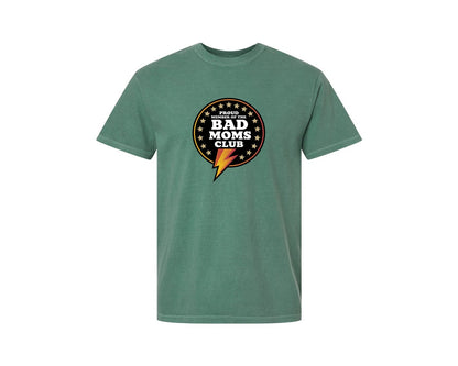 brand:Comfort Colors|color:Light Green|Proud Member Of The Bad Moms Club Funny Graphic T-Shirt