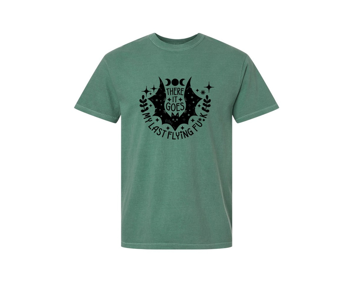 brand:Comfort Colors|color:Light Green|There It Goes My Last Flying Fck 2 Graphic T-Shirt