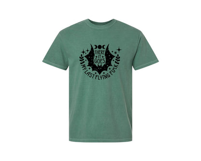 brand:Comfort Colors|color:Light Green|There It Goes My Last Flying Fck 2 Graphic T-Shirt