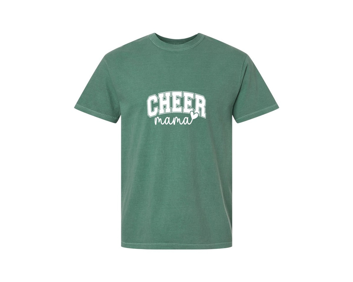 brand:Comfort Colors|color:Light Green|Cheer Mama Cheer Mom 2 Graphic T-Shirt