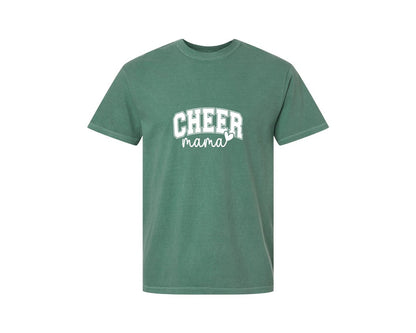 brand:Comfort Colors|color:Light Green|Cheer Mama Cheer Mom 2 Graphic T-Shirt