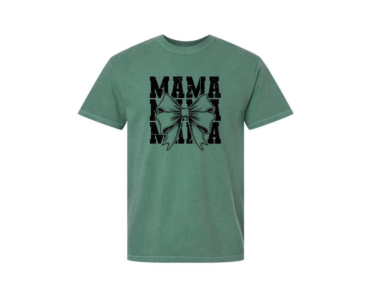 brand:Comfort Colors|color:Light Green|Mama Mom Mama Coquette Graphic T-Shirt
