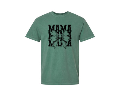 brand:Comfort Colors|color:Light Green|Mama Mom Mama Coquette Graphic T-Shirt
