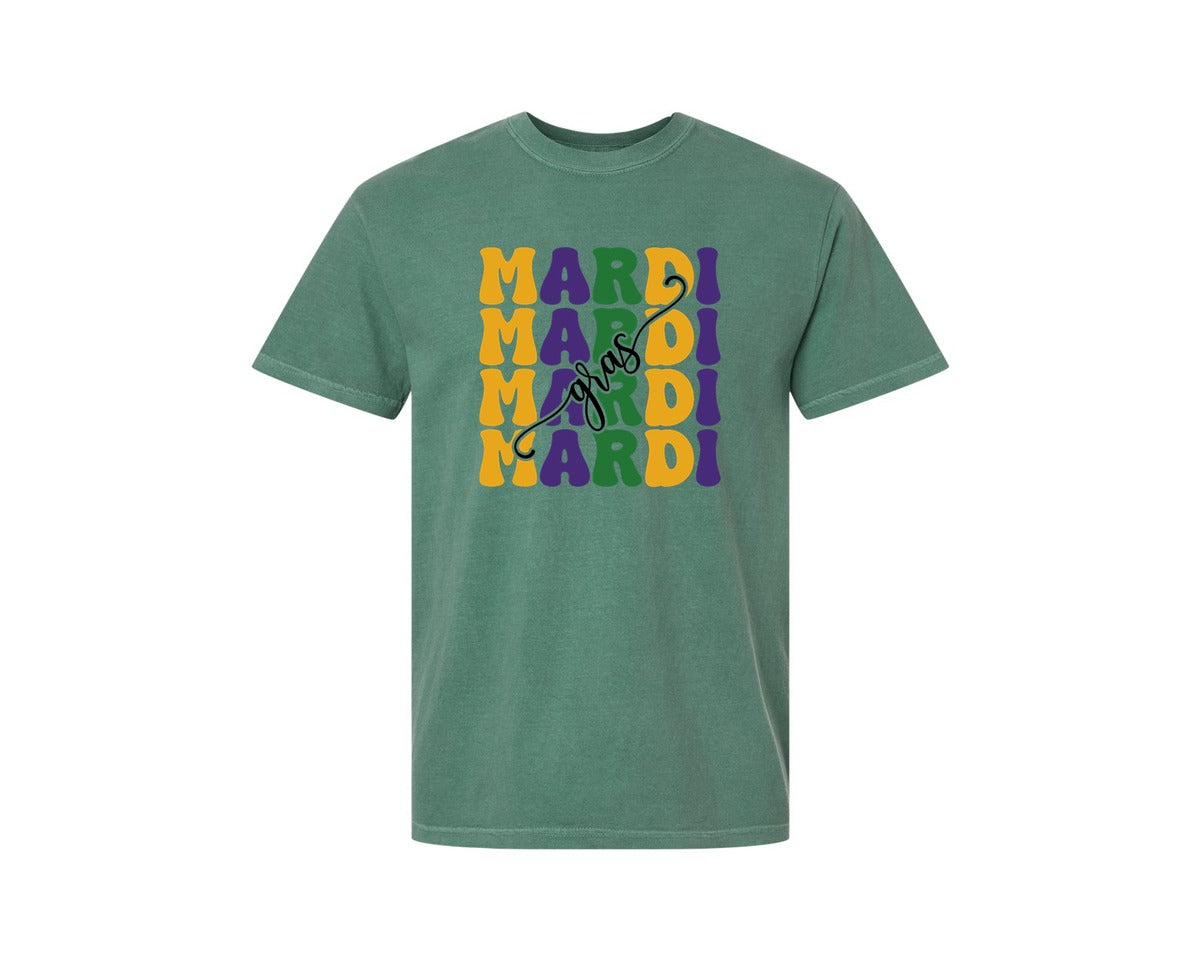 brand:Comfort Colors|color:Light Green|Mardi Gras 24 Graphic T-Shirt