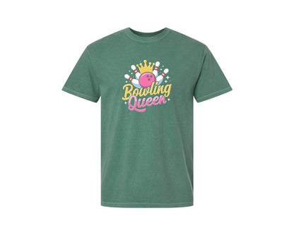 brand:Comfort Colors|color:Light Green|Bowling Graphic Graphic T-Shirt