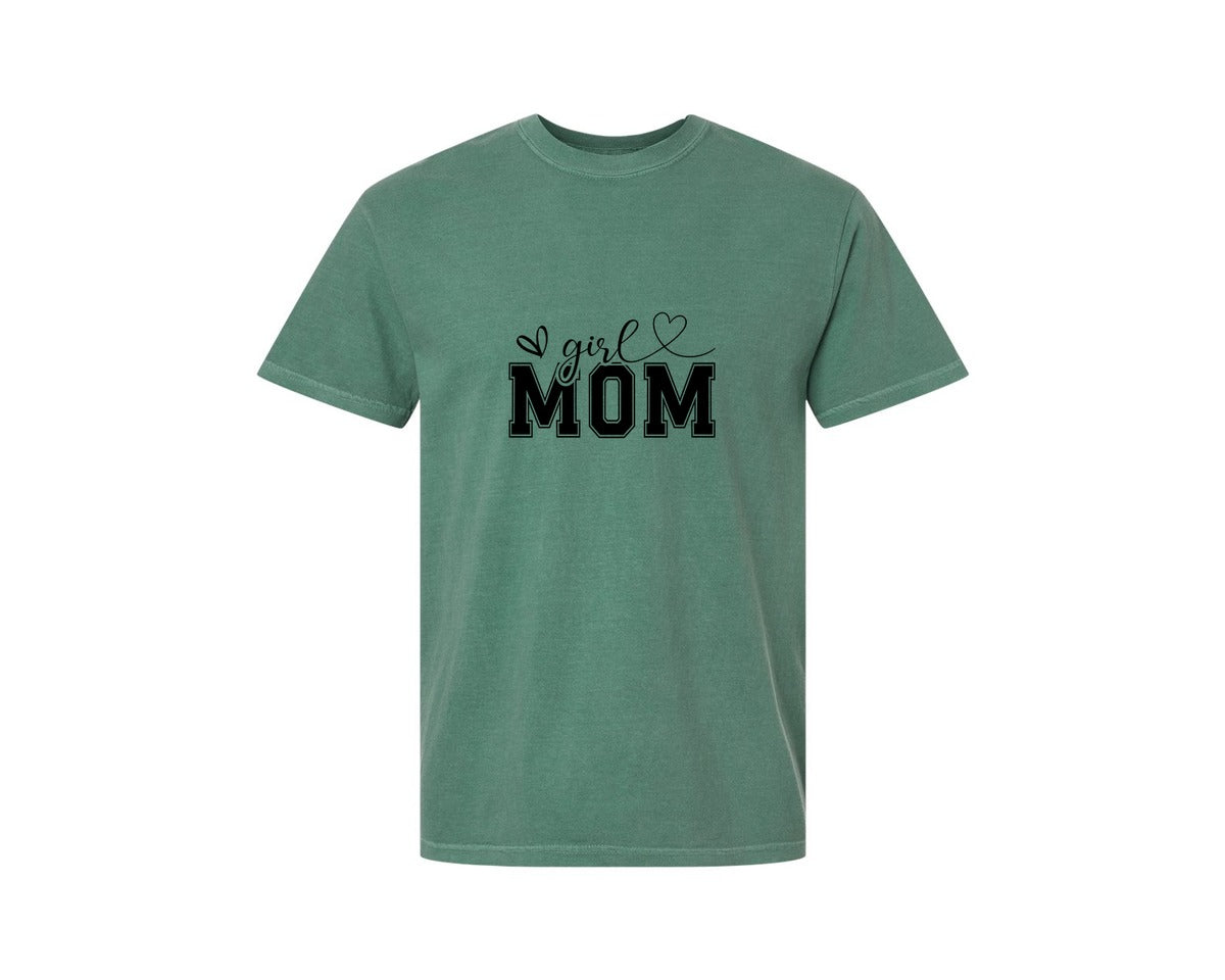 brand:Comfort Colors|color:Light Green|Girl Mom Mothers Day Mama Graphic T-Shirt