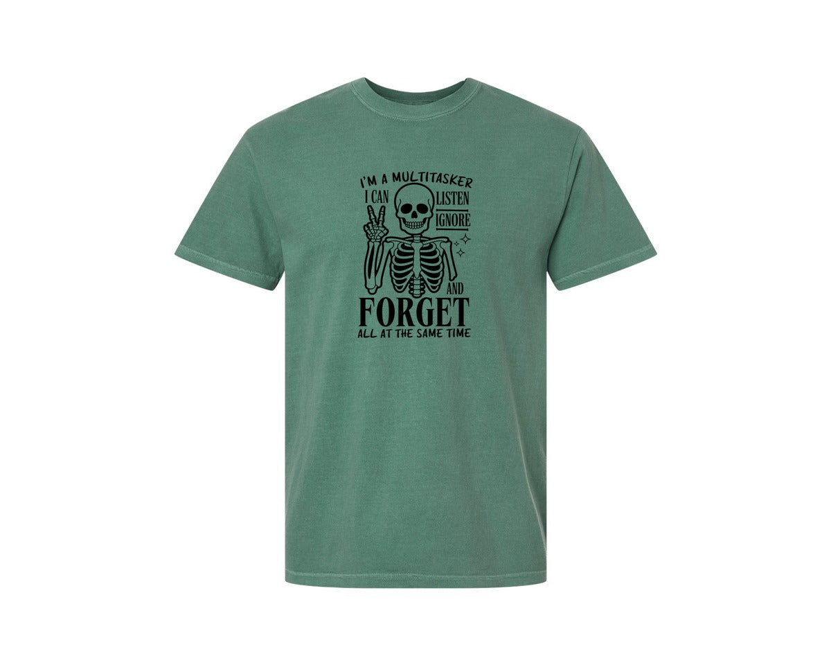 brand:Comfort Colors|color:Light Green|Im A Multitasker Office Humor Graphic T-Shirt
