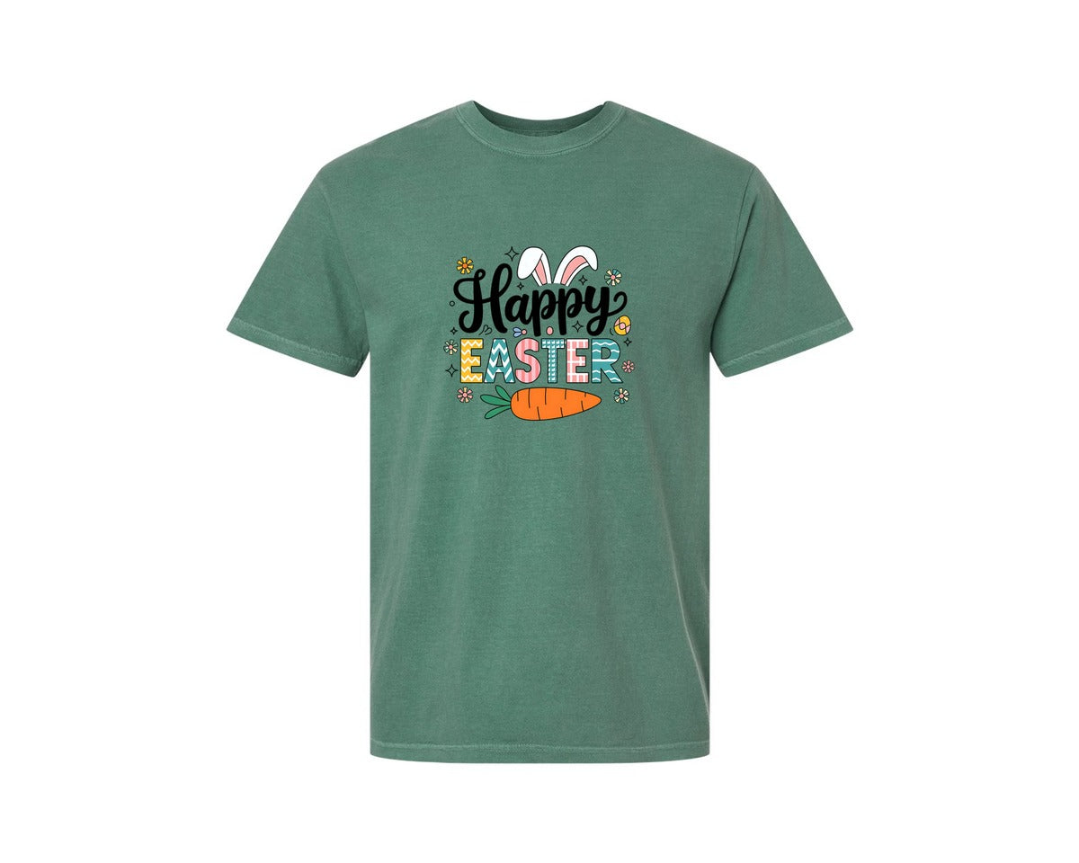 brand:Comfort Colors|color:Light Green|Retro Happy Easter Design 7 Graphic T-Shirt