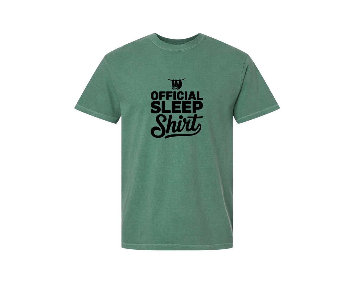 brand:Comfort Colors|color:Light Green|Official Sleep Shirt T Shirt Graphic T-Shirt