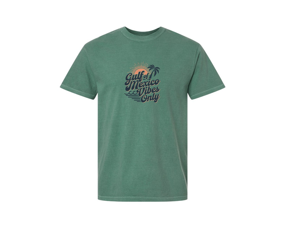 brand:Comfort Colors|color:Light Green|Gulf Of Mexico Vibes Only 4 Graphic T-Shirt