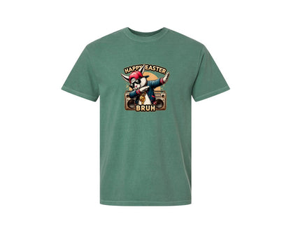 brand:Comfort Colors|color:Light Green|Hip Hop Easter Bunny 16 Graphic T-Shirt