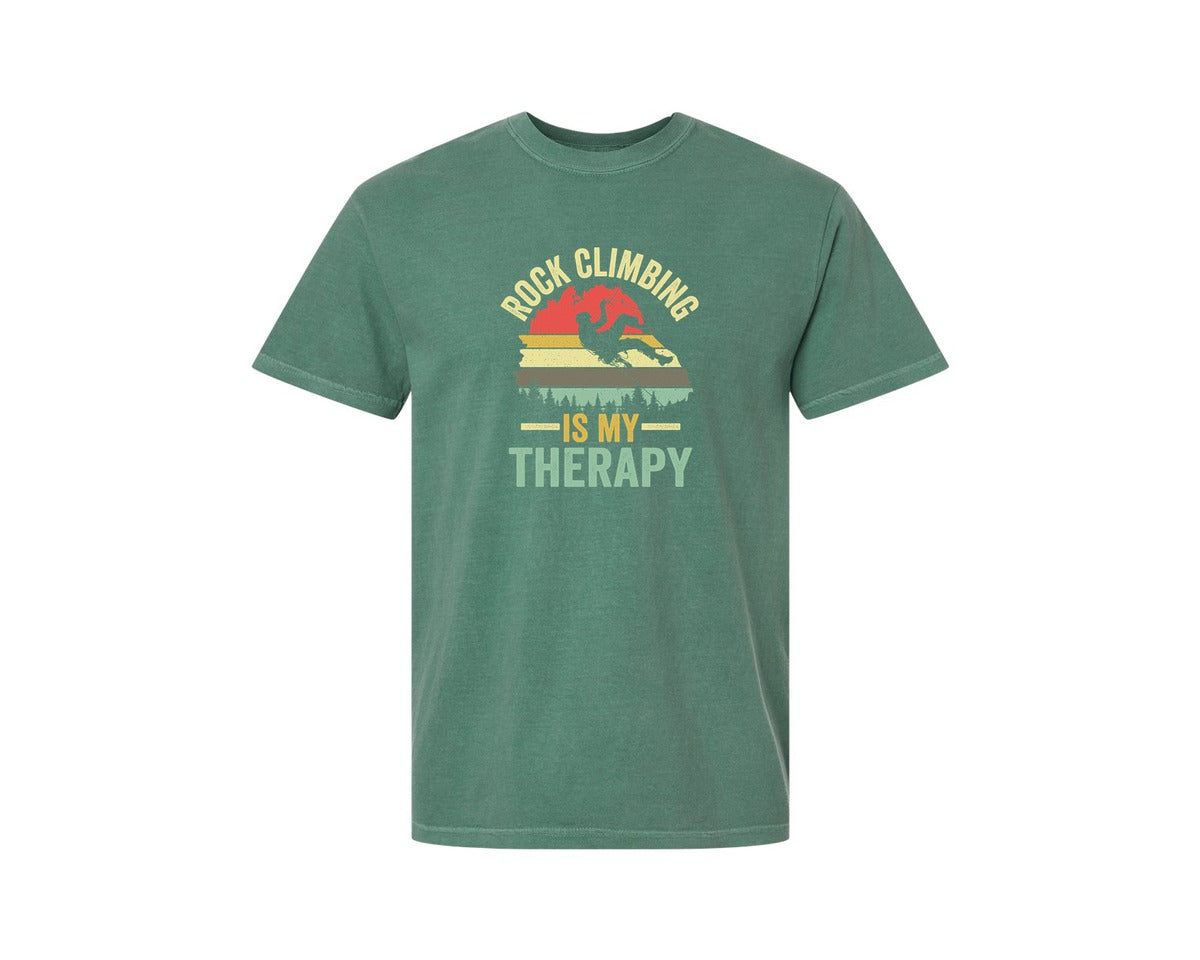 brand:Comfort Colors|color:Light Green|Rock Climbing Graphic 2 Graphic T-Shirt