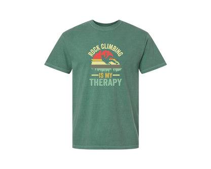 brand:Comfort Colors|color:Light Green|Rock Climbing Graphic 2 Graphic T-Shirt